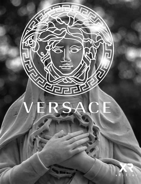 versace medusa head black and white|medusa head versace wallpaper.